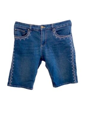 Blue Identity Bermuda Denim Shorts